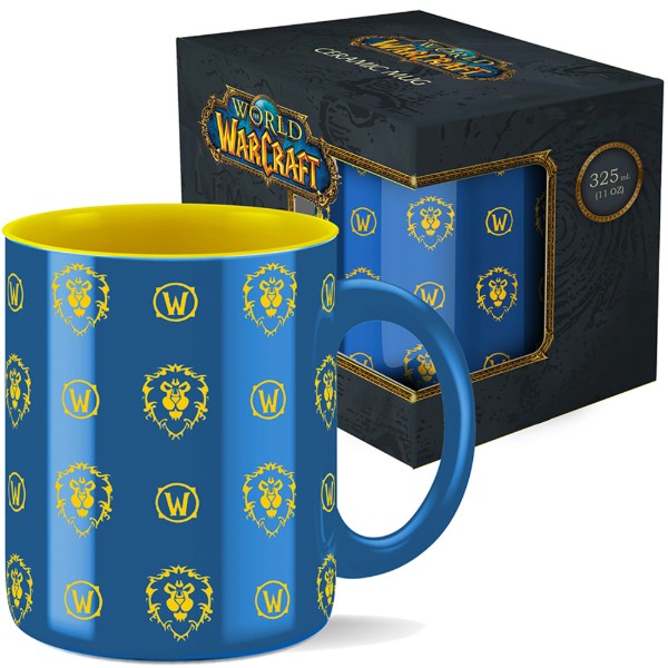 Фото - Чашка Blizzard WORLD OF WARCRAFT Alliance pattern 330 мл (FWWMUG24BKAll0001)