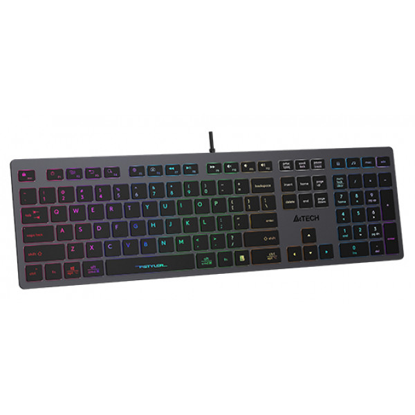 Фото - Клавиатура проводная A4tech FX60 USB Grey Neon backlit