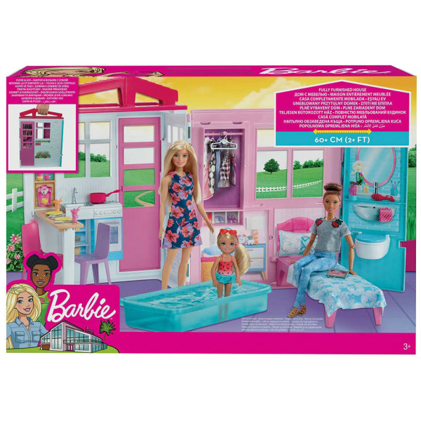 Фото - Меблі і будиночки для ляльки Barbie Портативний будиночок (FXG54)