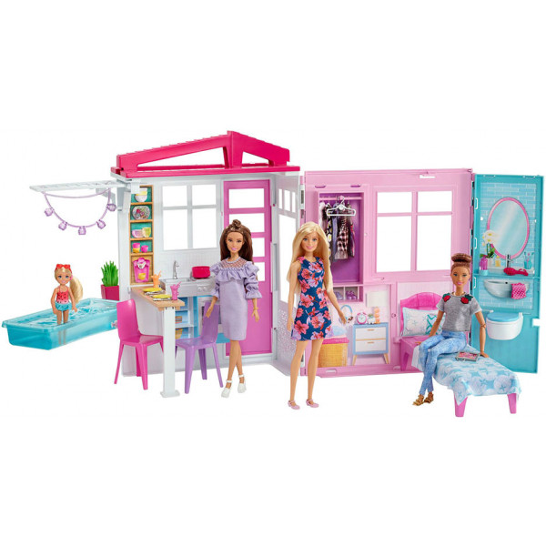 Фото - Меблі і будиночки для ляльки Barbie Портативний будиночок (FXG54)