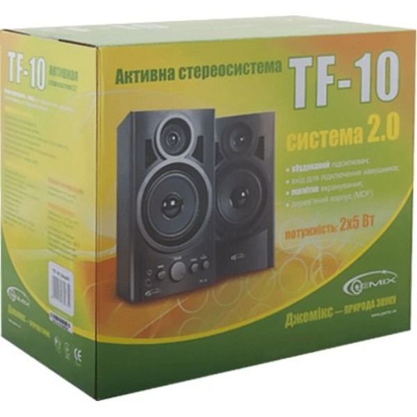 Фото - Компьютерная акустика обычная 2.0 Gemix TF-10 Black