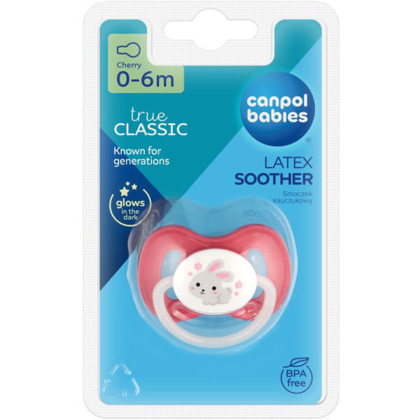Фото - Кругла пустушка Canpol babies 0-6 м-ців Bunny & Company рожева (23/277_pin_new)