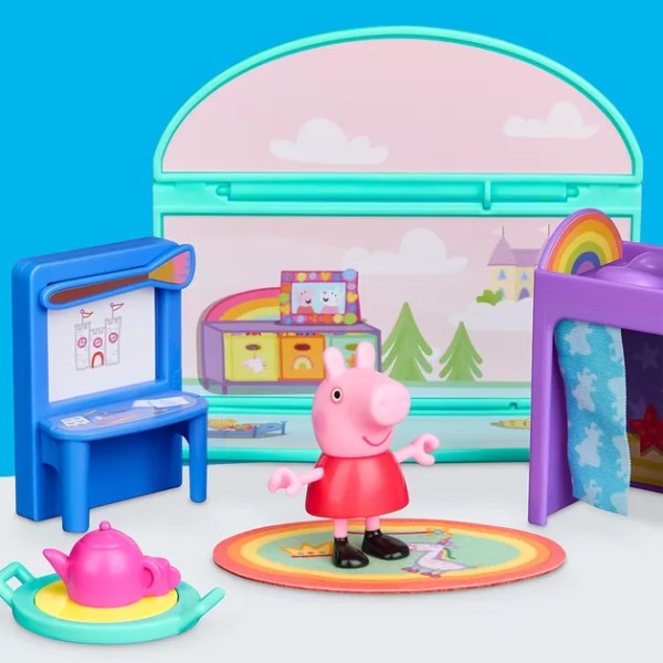 Фото - Набор игровых фигурок Peppa Pig FIGURINES серии Комнаты – КОМНАТА ПЕППЫ (G2834)