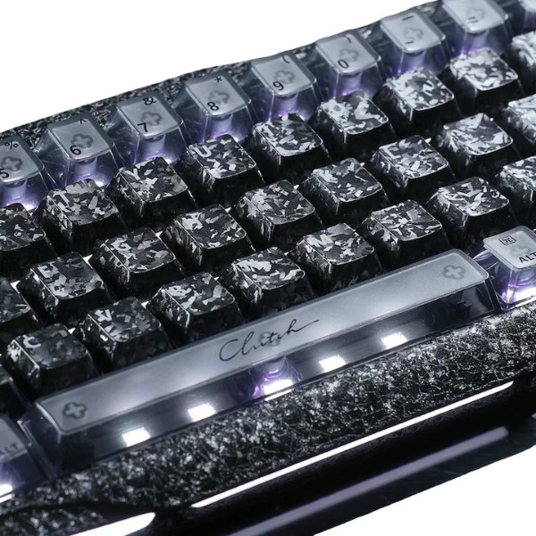 Фото - Клавиатура беспроводная игровая GravaStar Mercury V60 Pro 60keys Cyber Frost Black (GSV60PRO_CF_BLK)