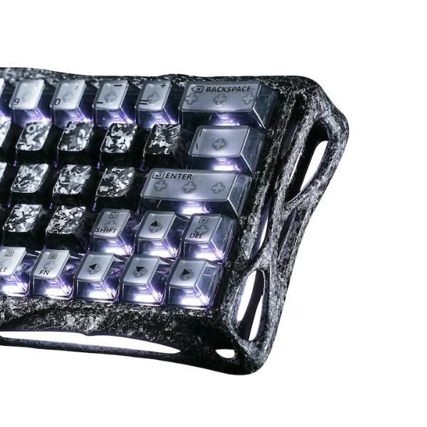Фото - Клавиатура беспроводная игровая GravaStar Mercury V60 Pro 60keys Cyber Frost Black (GSV60PRO_CF_BLK)