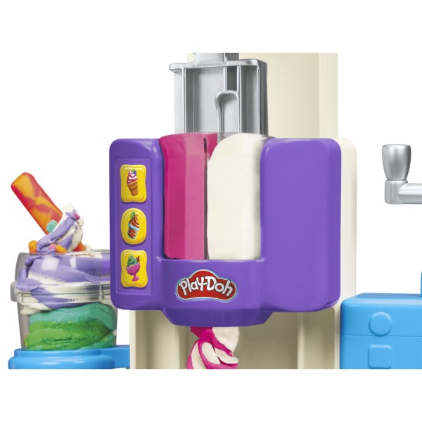 Фото - Набори для ліплення Hasbro Play Doh Райдужний вихор морозива (G0028)