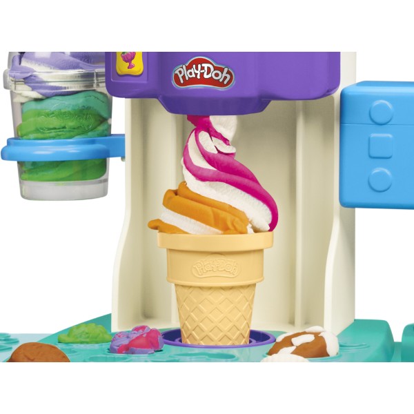Фото - Набори для ліплення Hasbro Play Doh Райдужний вихор морозива (G0028)