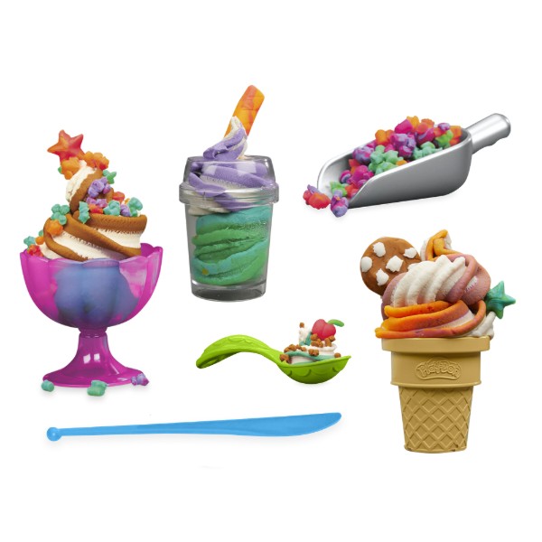 Фото - Набори для ліплення Hasbro Play Doh Райдужний вихор морозива (G0028)