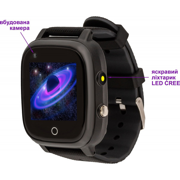 Фото - Уцінка - Дитячий годинник AmiGo GO005 4G WIFI Thermometer Black #