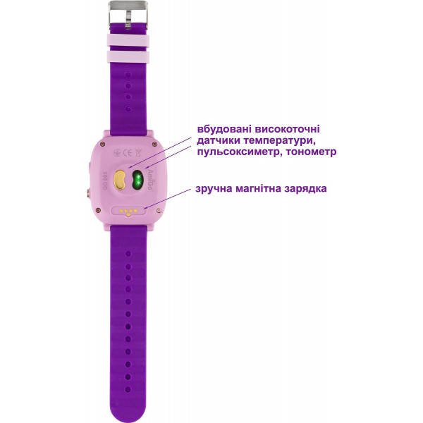 Фото - Уценка - Детские часы AmiGo GO005 4G WIFI Thermometer Purple