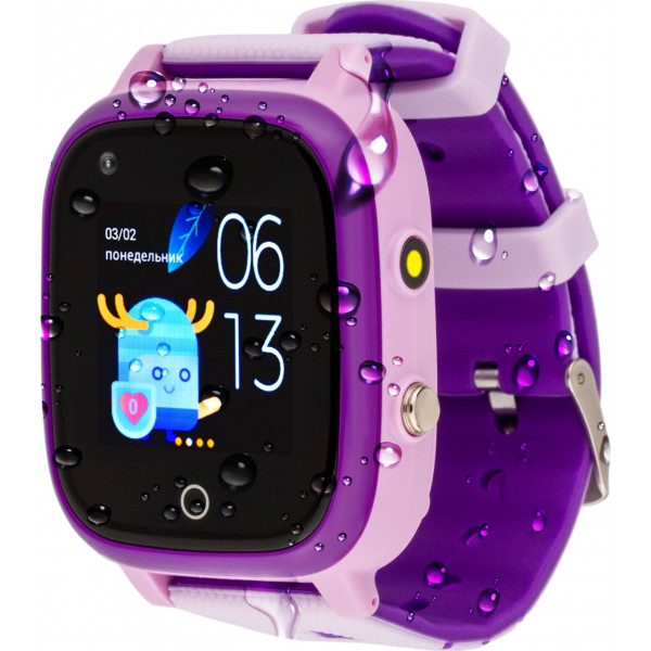 Фото - Уценка - Детские часы AmiGo GO005 4G WIFI Thermometer Purple