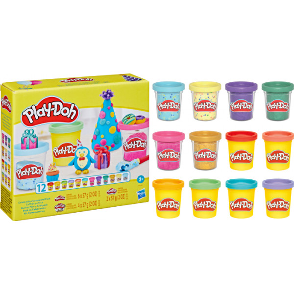 Фото - Матеріали Hasbro Play Doh 12 баночок з масою для ліплення (G0149)