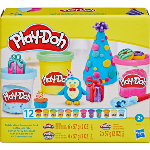 Фото - Матеріали Hasbro Play Doh 12 баночок з масою для ліплення (G0149)