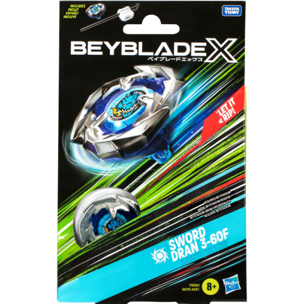 Фото - Дзига Hasbro SWORD DRAN з пусковим пристроєм серії "Beyblade X" (G0175_F9580)