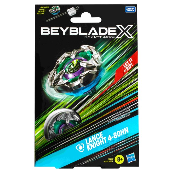 Фото - Волчок Hasbro LANCE KNIGHT DEFENSE с пусковым устройством серии "Beyblade X" (G0175_G0184)
