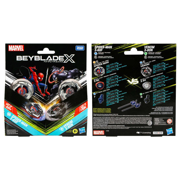 Фото - Набір дзиг Hasbro Марвел та пускового пристрою серії "БейБлейд Х" (G0278_G0288)