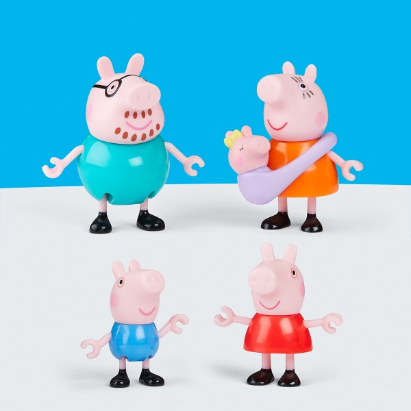 Фото - Коллекционные фигурки набор Hasbro Peppa FIGURINES – БОЛЬШАЯ СЕМЬЯ ПЕППЫ (G0506)
