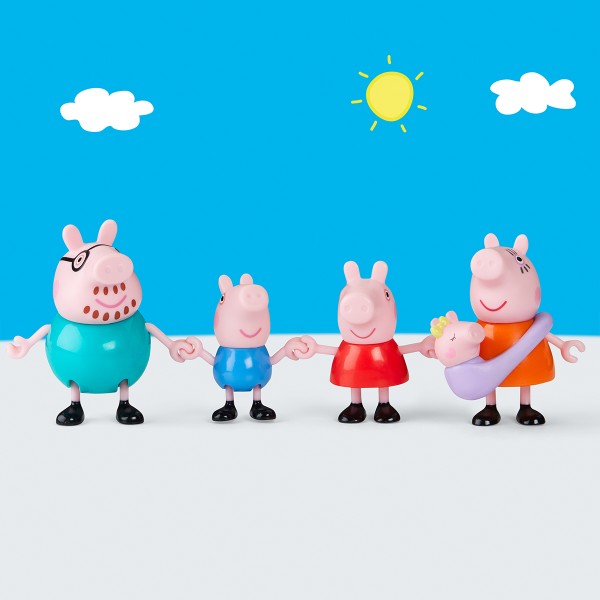 Фото - Коллекционные фигурки набор Hasbro Peppa FIGURINES – БОЛЬШАЯ СЕМЬЯ ПЕППЫ (G0506)