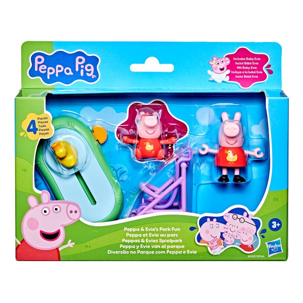 Фото - Набір ігрових фігурок Hasbro Peppa FIGURINES серії Моменти з Пеппою – СЕСТРИЧКИ НА ПРОГУЛКУ (G0528)