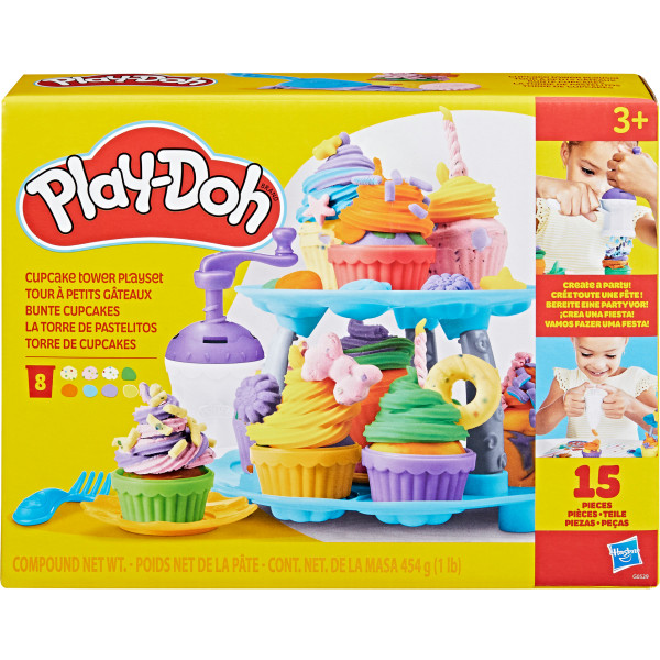 Фото - Набори для ліплення Hasbro Play-Doh Вежа капкейків (G0529)