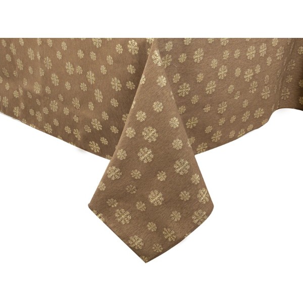 Фото - Скатерть прямоугольная Lefard karen lurex teflon taupe 160х280 см (715-345)