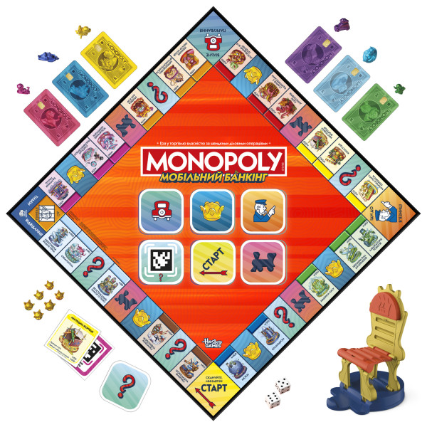 Фото - Настільна гра (8+) Hasbro MONOPOLY App Banking (G1424)
