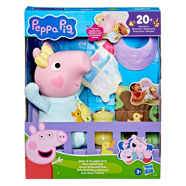 Фото - Интерактивная игрушка Peppa Pig КРОШКА ЭВИ: ХРЮШКИ-ОБНИМАШКИ (G1637)
