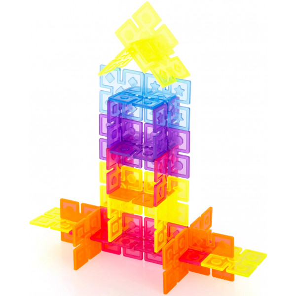 Фото - Пластиковий конструктор Guidecraft Interlox Squares Квадрати, 96 деталей (G16835)