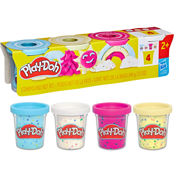 Фото - Расходники Hasbro Play-Doh 4 баночки (G1727_G1736)
