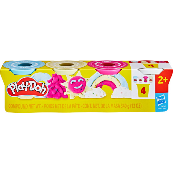 Фото - Расходники Hasbro Play-Doh 4 баночки (G1727_G1736)