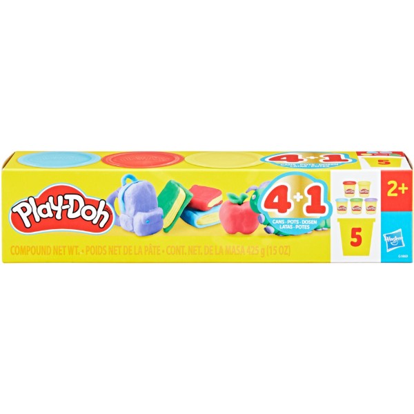 Фото - Наборы для лепки Hasbro Play-Doh Возвращение в школу из 5 баночек (G1860)