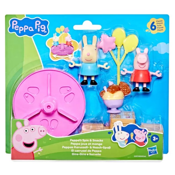 Фото - Набор игровых фигурок Peppa Pig FIGURINES серии Моменты с Пеппой – КАРУСЕЛЬ И ЛАКОМСТВА (G1873)