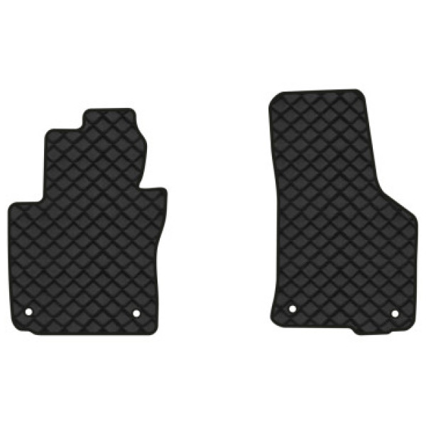 Фото - Коврики из экокожи в салон авто передние EVAtech для Octavia A5 (MT, 8 clips) Skoda 2004-2013 2 поколение Combi EU (SK12149AG2AV4BBB)