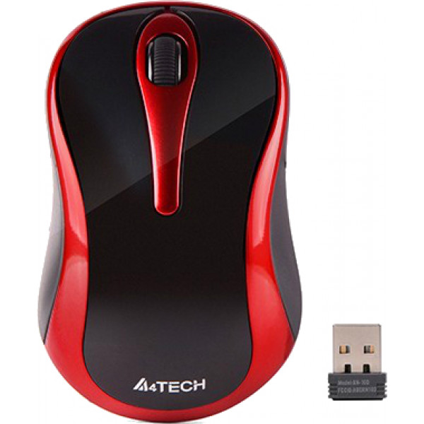 Фото - Миша бездротова A4tech G3-280N Black/Red USB V-Track