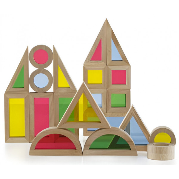 Фото - Дерев'яний конструктор Guidecraft Block Play Маленька веселка (G3083)