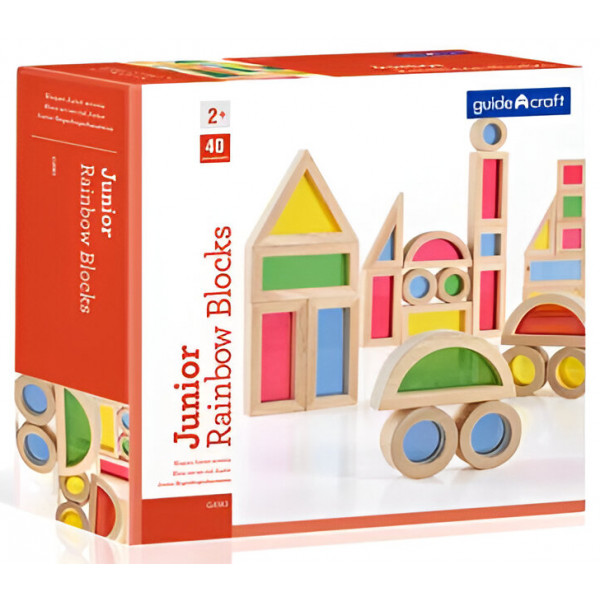 Фото - Дерев'яний конструктор Guidecraft Block Play Маленька веселка (G3083)