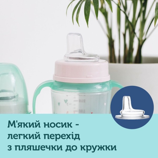 Фото - Поильник-непроливайка детский Canpol babies Обучающий Easy Start Sweet fun зеленый, 240 мл. (35/208_gre)