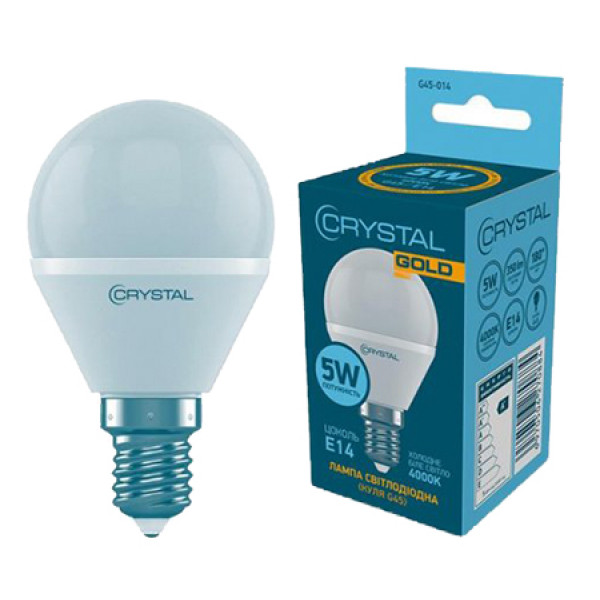 Фото - Лампочка светодиодная Crystal G45 5W E14 4000K (G45-014)