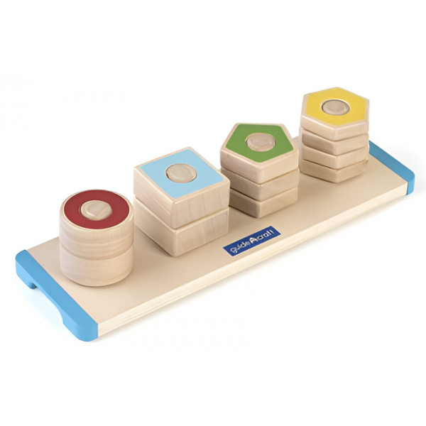 Фото - Сортер Guidecraft Manipulatives Фігури на різьбі (G6901)