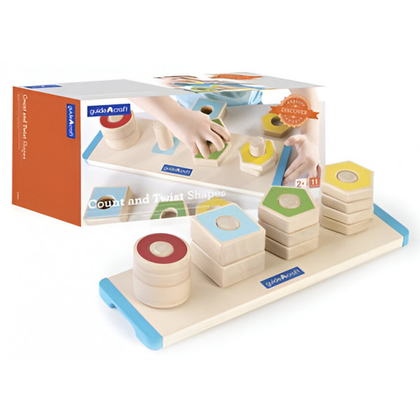 Фото - Сортер Guidecraft Manipulatives Фігури на різьбі (G6901)