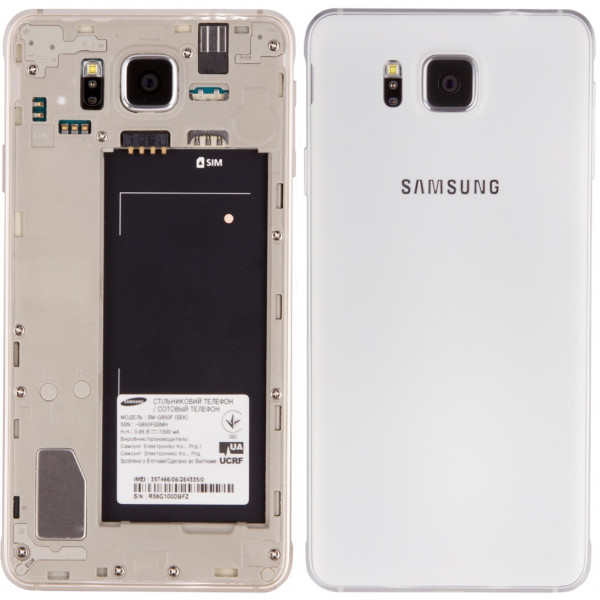 Фото - Смартфон Samsung G850F Galaxy Alpha Dazzling White