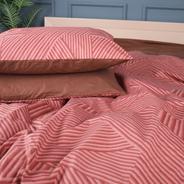 Фото - Комплект постельного белья MirSon King Size 220х240 см 17-0631 Diamond Brown Бязь (2200008465568)