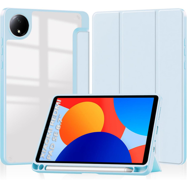 Фото - Чохол для планшета BeCover Soft Edge TPU з кріпленням для стілусу for Xiaomi Redmi Pad SE 8.7'' Light Blue (712569)