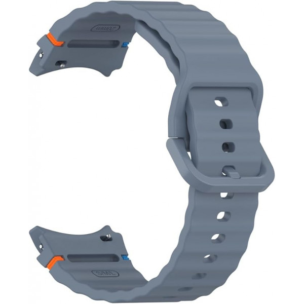 Фото - Ремінець для смарт-годинника BeCover Ribbed Tape for Samsung Galaxy Watch (20mm) 3 41mm/4 40mm-44mm/5 40-44mm/6 40-44mm/7 40-44mm Blue (712038)