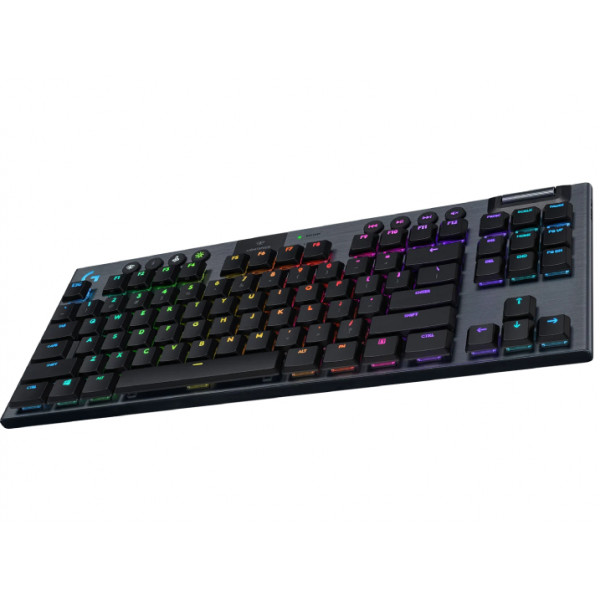 Фото - Клавіатура бездротова ігрова Logitech G915 TKL Tenkeyless LIGHTSPEED RGB Mechanical Tactile Switch Carbon UA (920-009503)