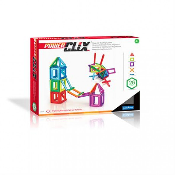Фото - Магнітний конструктор Guidecraft PowerClix Frames, 26 деталей (G9199)