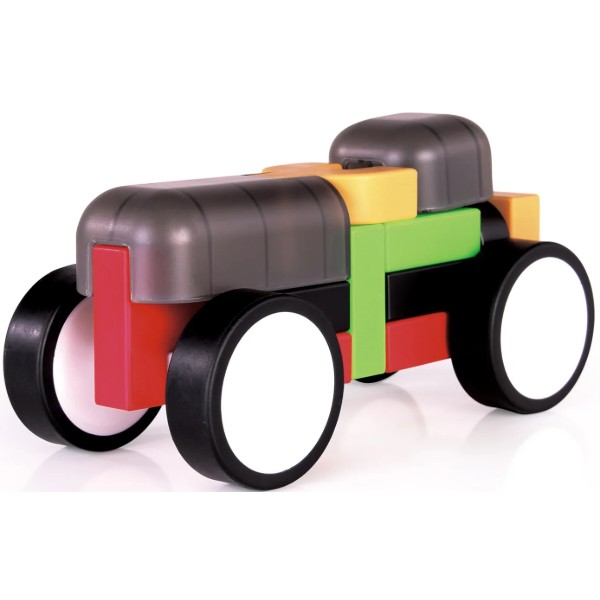Фото - Пластиковий конструктор Guidecraft IO Blocks Гоночні машини з доповненою 3d реальністю, 48 деталей (G9607)