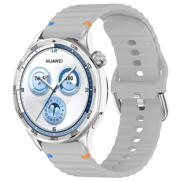 Фото - Ремінець для смарт-годинника BeCover Ribbed Tape (20mm) for Huawei Watch GT 3 (42mm) / GT 2 (42mm) / GT 3 Pro (43mm Ceramic) / Watch 2 (Sport) Lite Gray (714872)