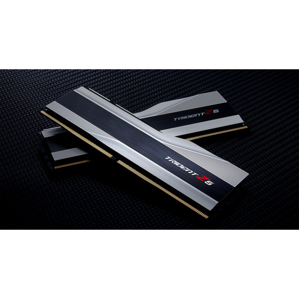 Фото - Память DDR G.Skill DDR5 2x16GB/6000 Trident Z5 Silver (F5-6000J3636F16GX2-TZ5S)