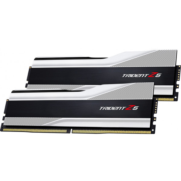 Фото - Память DDR G.Skill DDR5 2x16GB/6000 Trident Z5 Silver (F5-6000J3636F16GX2-TZ5S)